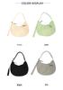 Unisex Nylon Crossbody Bag - Large Capacity, Sports Style, Cycling-Friendly Dumpling Design