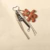 Yogodlns Faux Leather Bear Mini Backpack Hanging Handbag Pendant Bag Pendant Bags Accessories