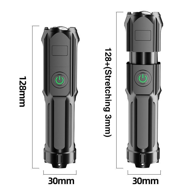 Flash Light Portable Rechargeable Spotlights High Power Rechargeable Led Flashlight Camping Ultra Powerful Flashlight Lamp Work