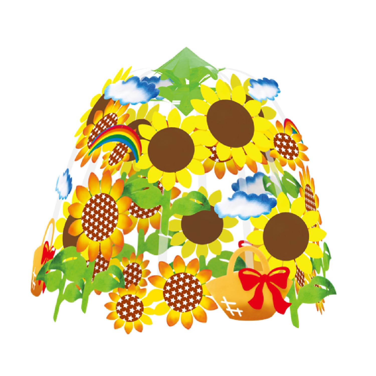 

Сасагава Украшение Магазина Гирлянда Принадлежности для Магазина Лето Высота 600мм х Ширина 600мм Подсолнух Лента Мешок Центр 2-Ярусный 39-8242