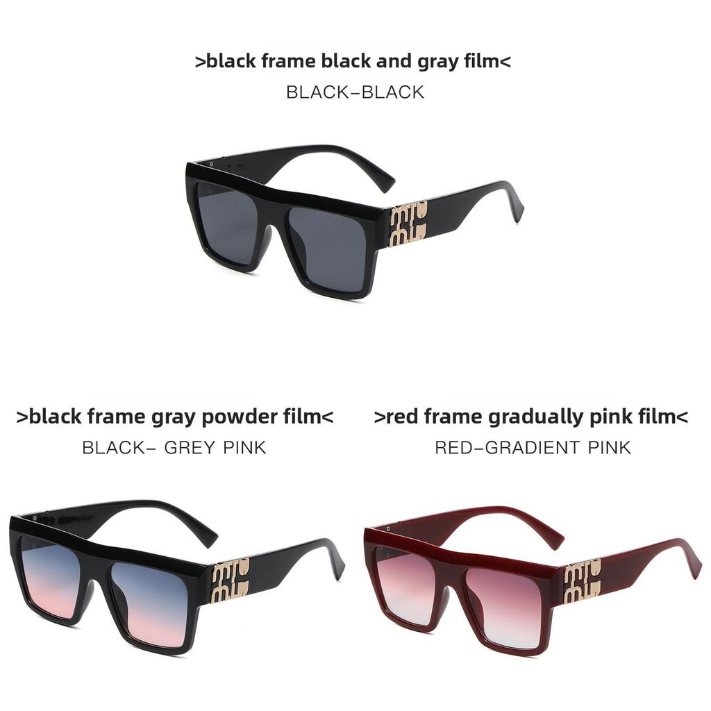 M Letter Square Sunglasses For Women Summer Fashion Uv400 Protective Eyewear For Travel And Beach