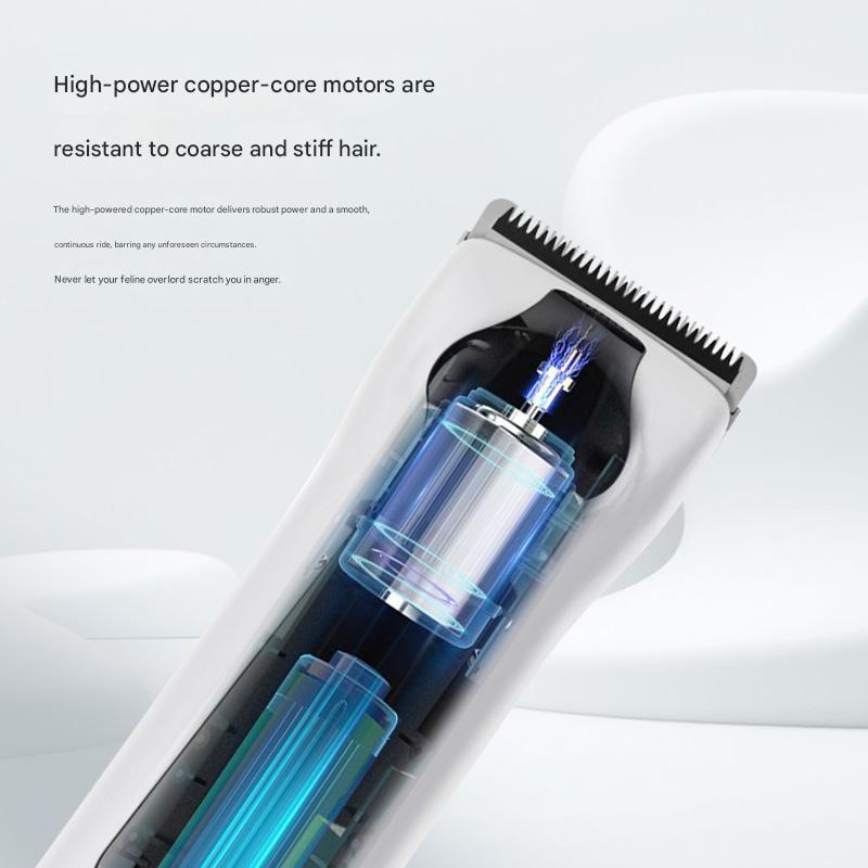 Electric Modern Simple Plastic Pet Grooming Hair Clipper 3.7V Portable Rechargeable Tool for Small Animals and Cats