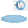 Nordic   Silicone Placemat Embossed Insulation Thickened Round Silicone Mat for Home Kitchen