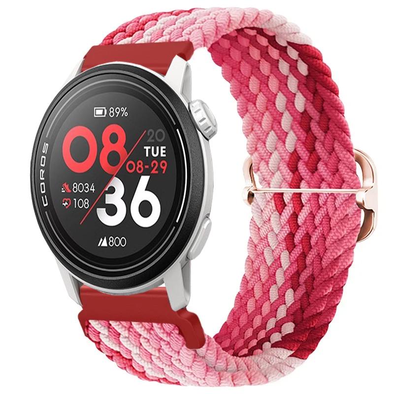 20/22mm Gevlochten Nylon Bandje Voor COROS APEX 4/PACE Pro/4 3 2 Verstelbare Armband Voor CMF Watch 3/2/1 Pro Suunto Race 2/S/Run Band