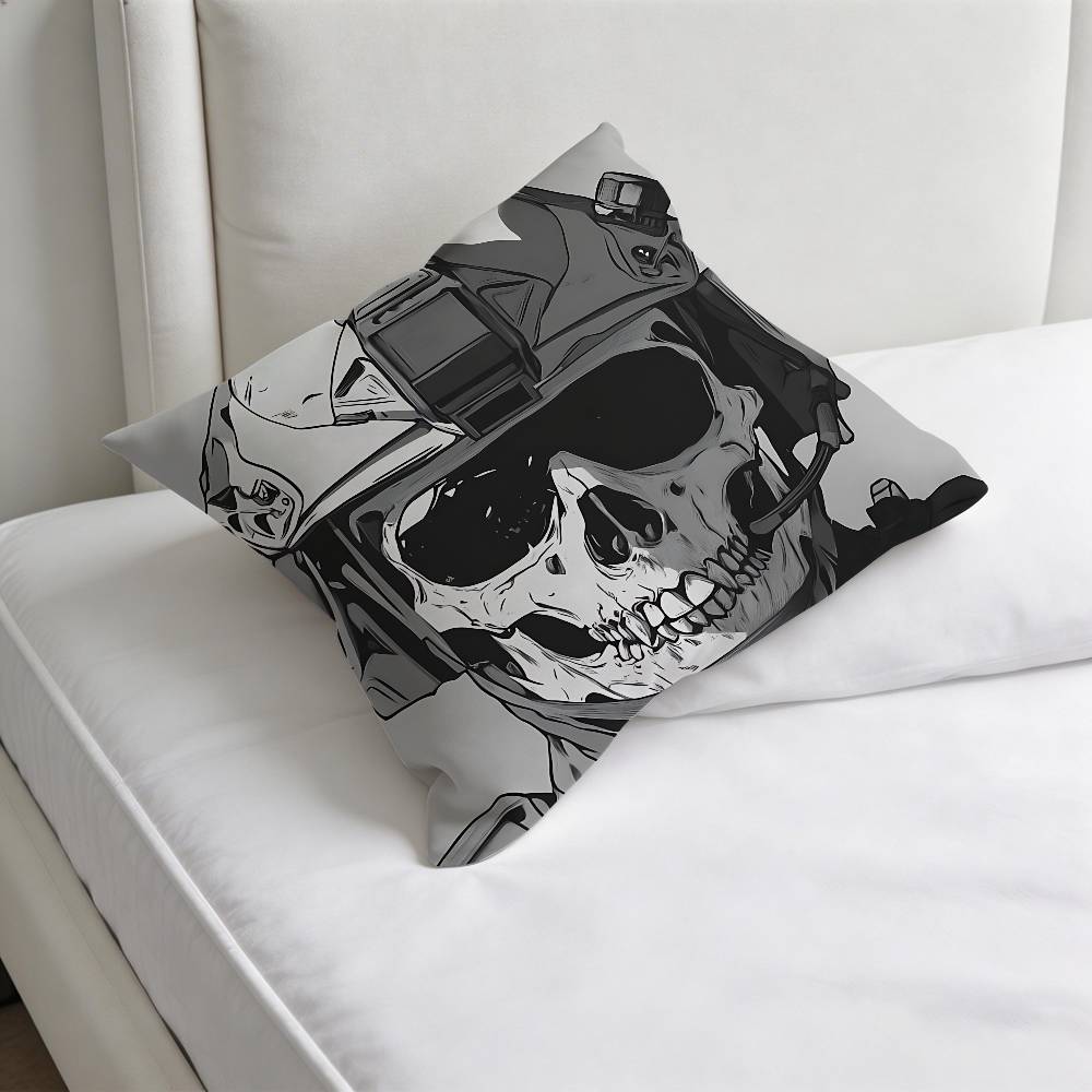CCOD Duty GGhost Square Pillow Case Soft Decorative Throw Pillow Cover for Home Sofa Bed