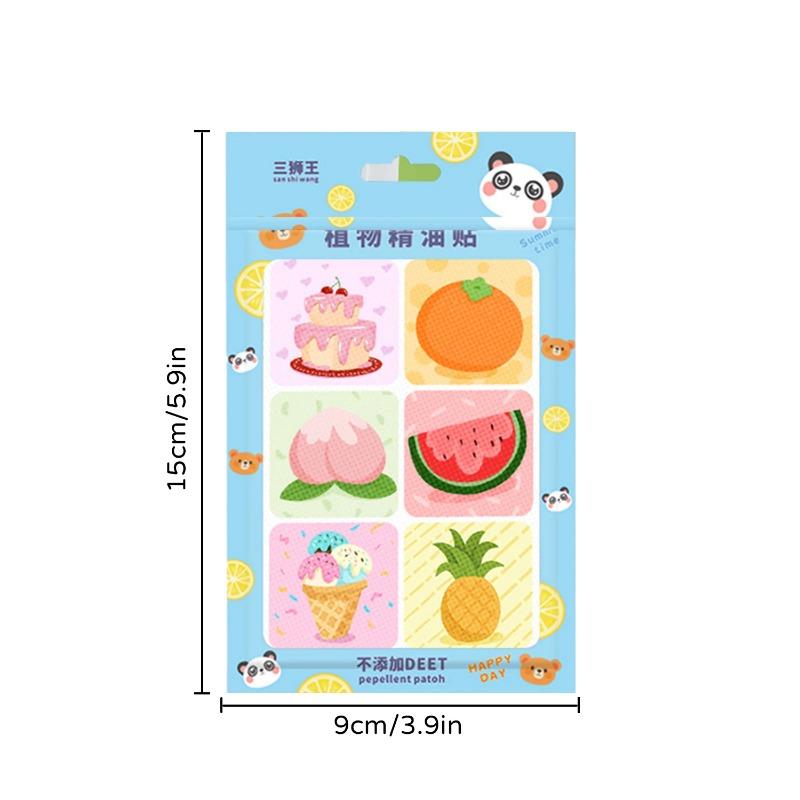 24Pcs one bag , plant  formula summer  cartoon  anti-mosquito sticker, suitable for pregnant women,   babies and children