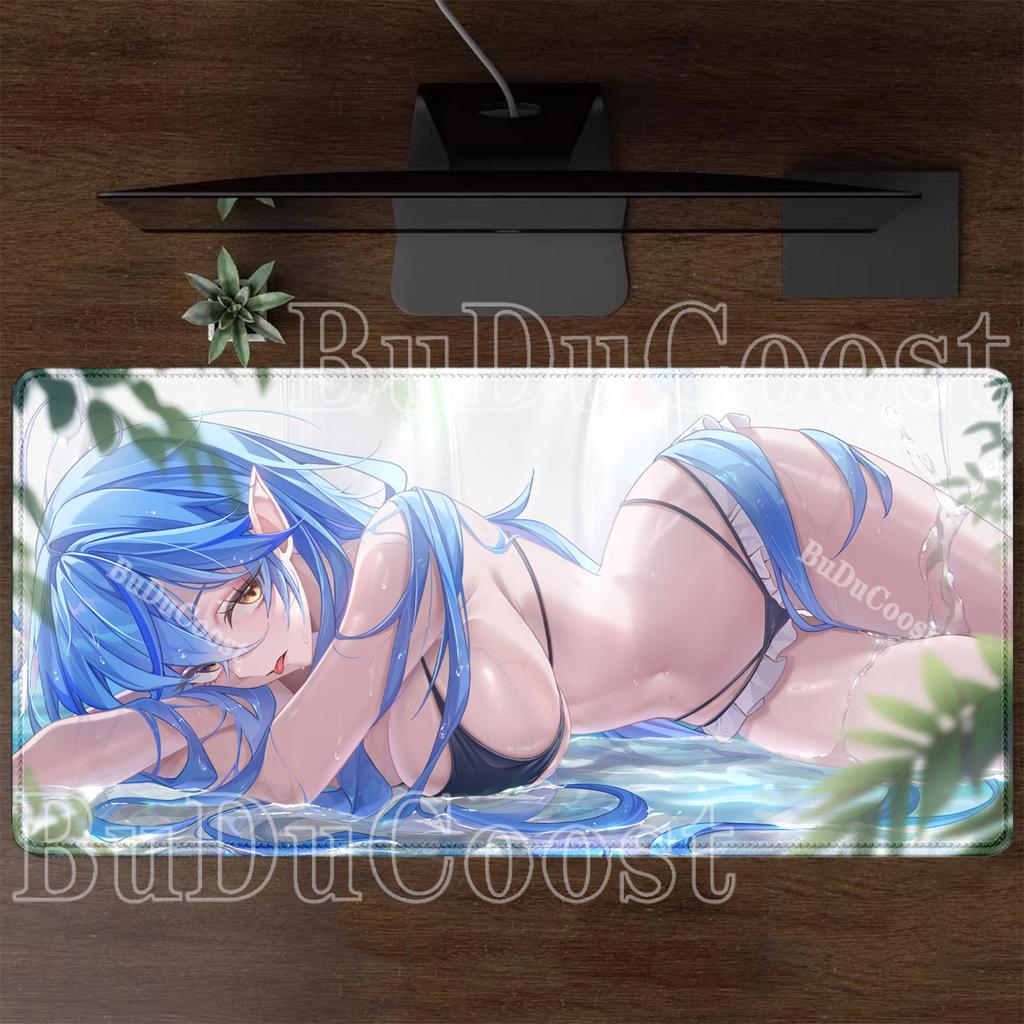 Yukihana Lamy Hololive Kawaii Carpet Office Gaming Accessories Mouse Pad Large Laptop Keyboard Non-slip PC Computer XXL Desk Mat