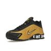 Nike  Shox R4 Black Metallic Gold Women Sneakers Metallic-Silver AR3565-005
