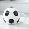Creative Baseball Shape Mug Ceramic Cups with Lid Dining Table Coffee Mugs Afternoon Tea Teacup Water Cup Fruits Juice Container