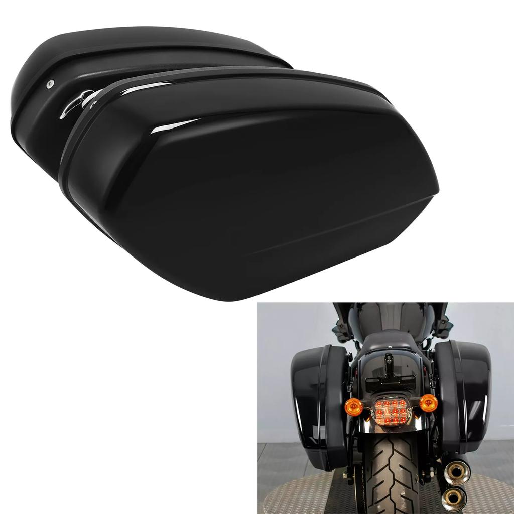 Motorcycle Black Saddlebags Bags Docking Kit For Harley Breakout Fat Boy FLFBS 114 FXBRS 2018-2025