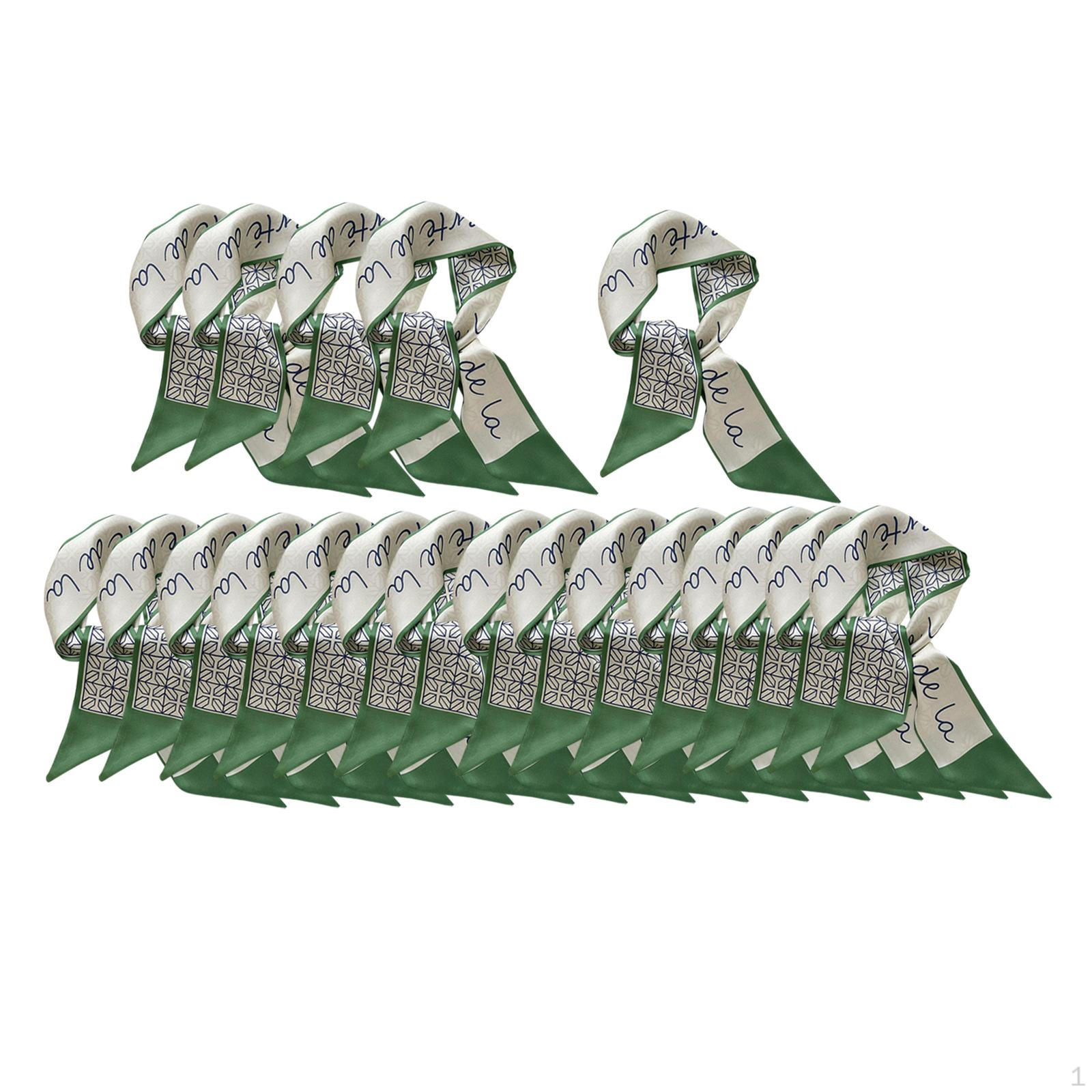 

20 шт. женский платок на голову женские ленты для волос держатель для хвоста лето для длинных толстых