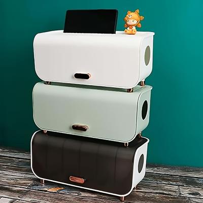 1pc Cable Storage Box, Home Power Cable Plug Cover Organiser, Hub Box, Cable Organiser for Home and Office