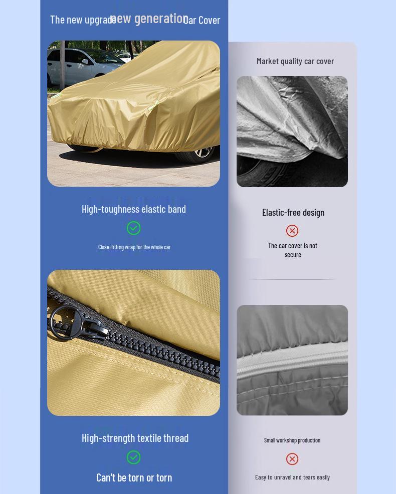 Mazda All-Season Oxford Car Cover: Rainproof, Dustproof, Sun Shade, Heat Insulation.