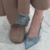 Mode 2025 Neue Streetstyle Schnallenriemen Damen Pumps Spitzzehen Dünne Hohe Absätze Bankett Slingback Partyschuhe Zapatos De Mujer