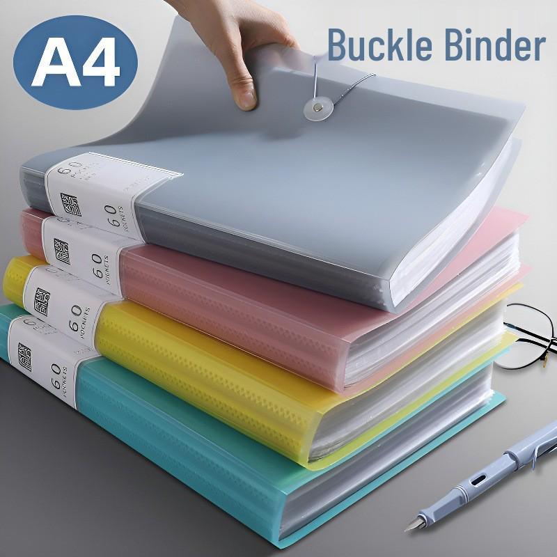 A4 Clear Multi-Layer Ring Binder: Student Certificate, Test Paper, Prenatal Checkup, Music Score Storage Folder