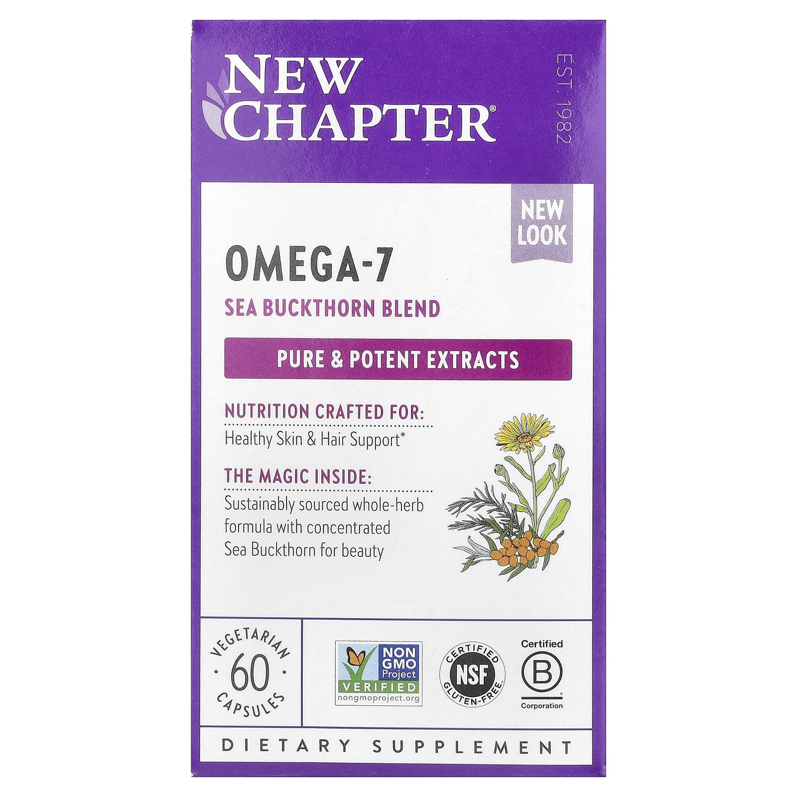 

Omega 7 Sea Buckthorn Blend, 60 Veggie Capsules