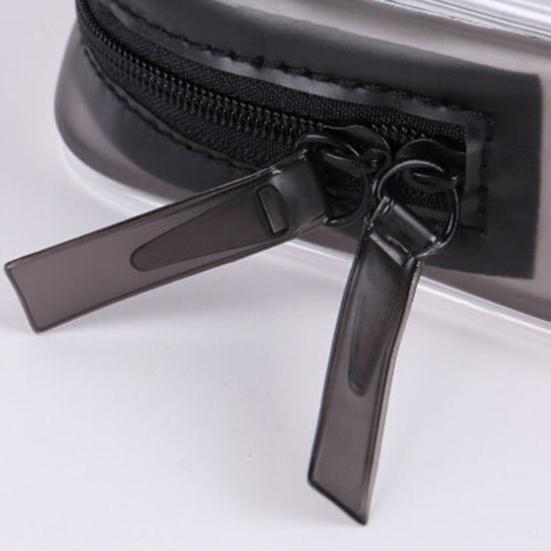 Transparent PVC Waterproof Travel Cosmetic Storage Makeup Wash Bag Zipper Pouch