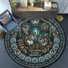Desert Gecko Glass Round Area Rug Under Office Chairs Bedroom Living Room Home Decor