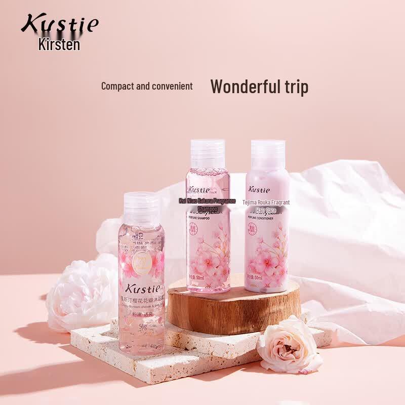 Kustie Cherry Blossom Fragrance Travel Set