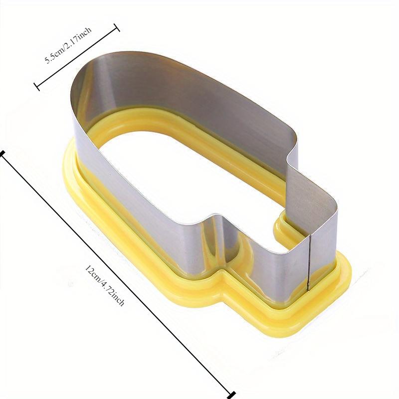 2pcs Kitchen Stainless Steel Ice Cream Shaped Watermelon Slicer, Watermelon Cutting Mold Tool, Summer Supplies, Party Supplies