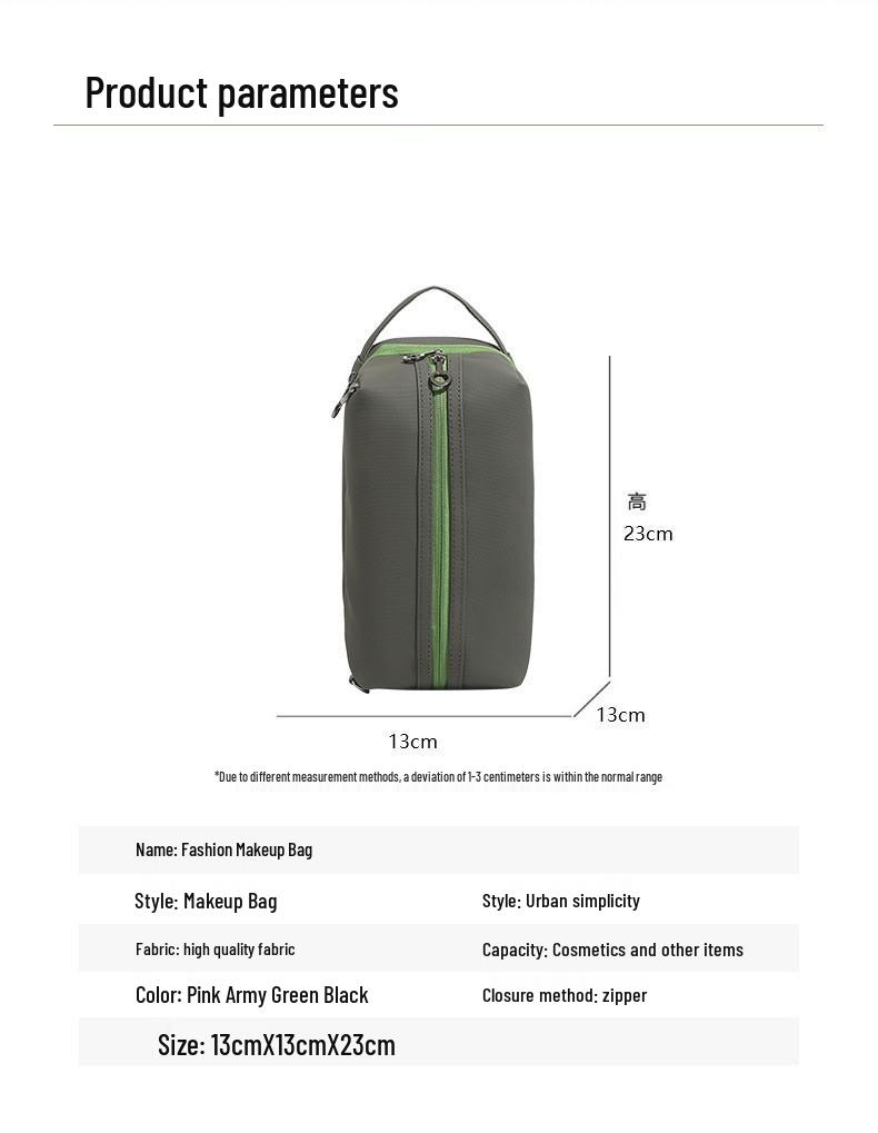 Versatile Waterproof Makeup Bag: Large, Lightweight, Wet-Dry Separation, Durable Toiletries Storage