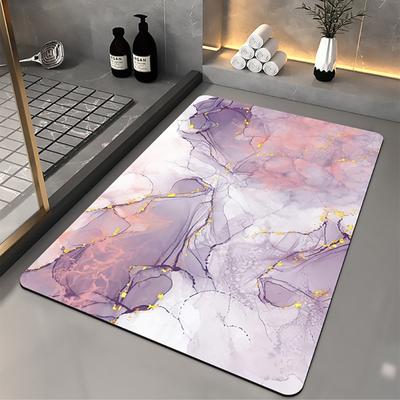 Měkká podložka na podlahu mramorový vzor absorbující vodu rychleschnoucí protiskluzová podložka do vany sprchový koberec 40x60cm
