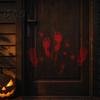 Dekorative Fensterfolie Halloween Blutfingerabdrücke/Fußabdrücke Wandaufkleber Abnehmbare Aufkleber Gruselige Wasserdichte Kratzfeste Aufkleber DIY Dekoration