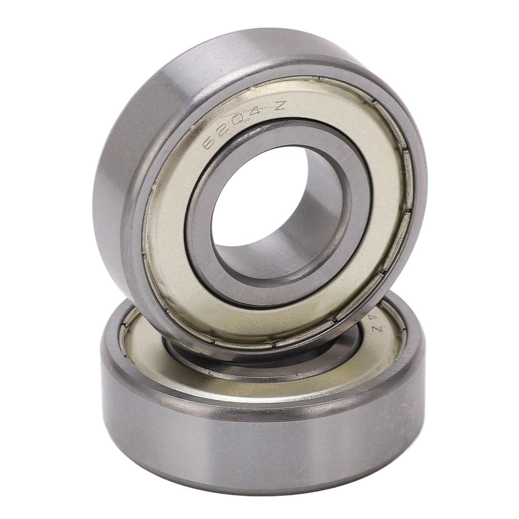 2 buc Rulment cu bile etanșat cu cauciuc dublu, Zgomot redus, Rezistent la temperaturi înalte, Bilă cu canelură adâncă