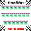 Halloween Spider Web Decorations Stretch Cobwebs with Fake Spiders, Scary Indoor/Outdoor Halloween Party Props