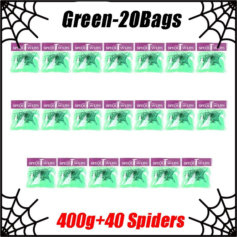 Halloween Spider Web Decorations Stretch Cobwebs with Fake Spiders, Scary Indoor/Outdoor Halloween Party Props