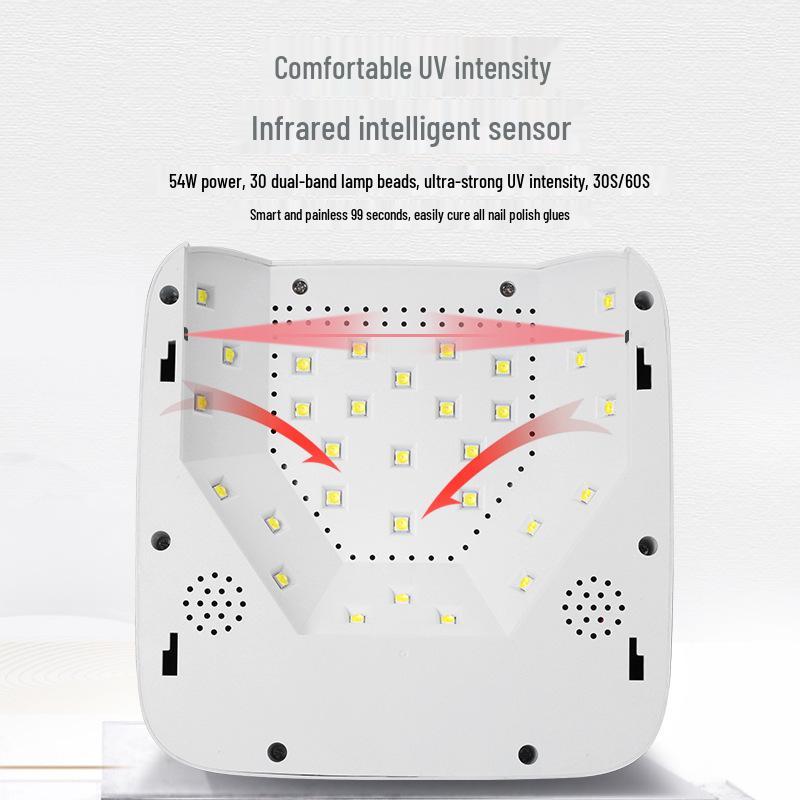 Wireless Rechargeable LED Nail Lamp - Quick-Dry UV Light Nail Dryer S50