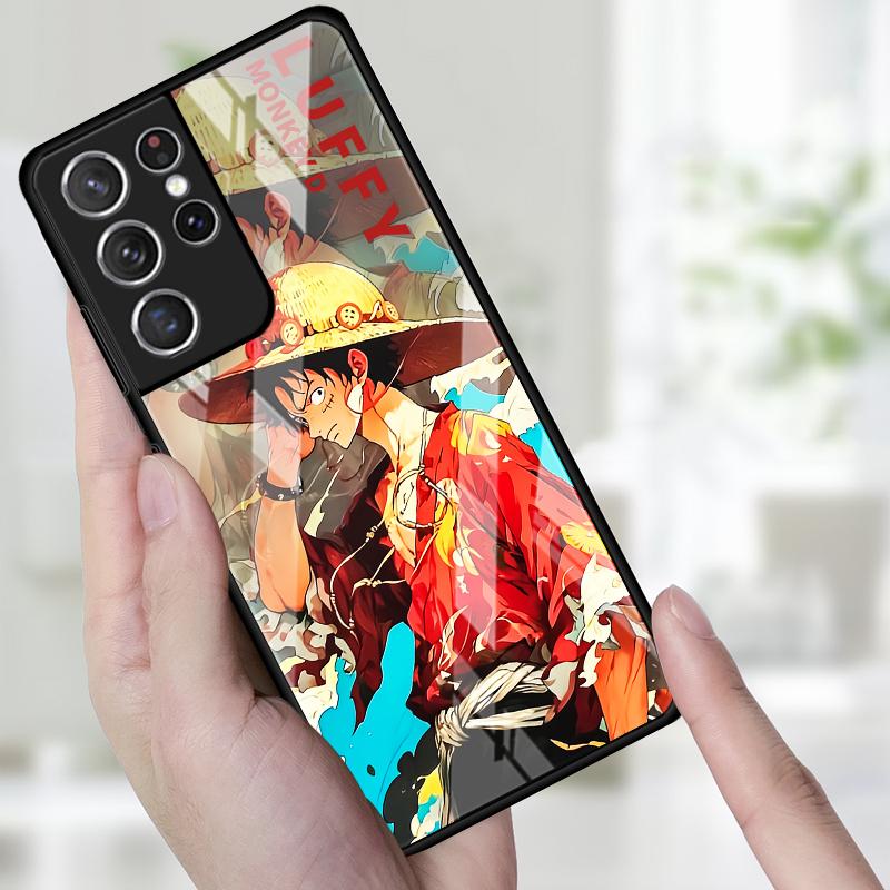 OneS P-ieceS Luffy Zoro Case for Samsung Galaxy S25 S21 S23 Plus S22 S8 S10 S9 Note 10 20 8 9 S24 Ultra S20 FE Phone Cover