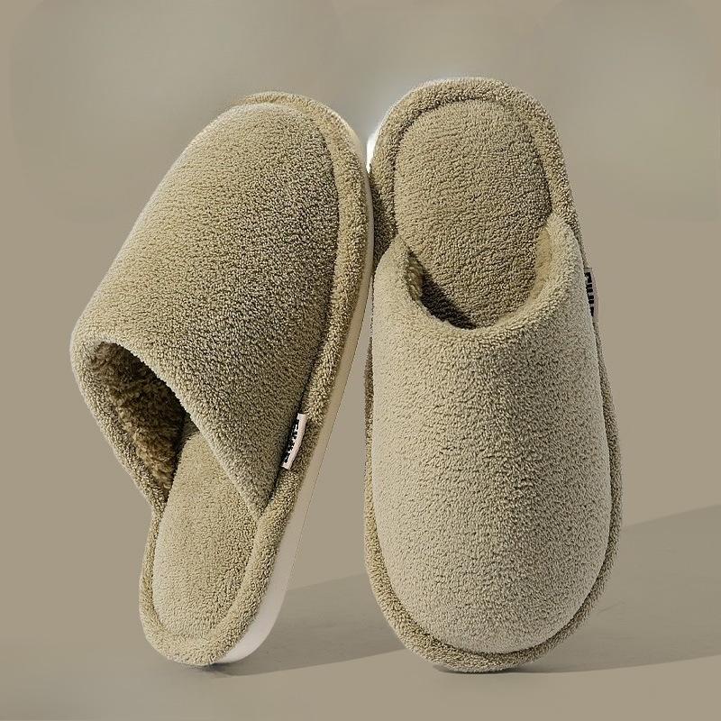 Cotton Shoes for Indoor Home Use with Fleece, Warm, Anti-slip and Anti-odor Slippers