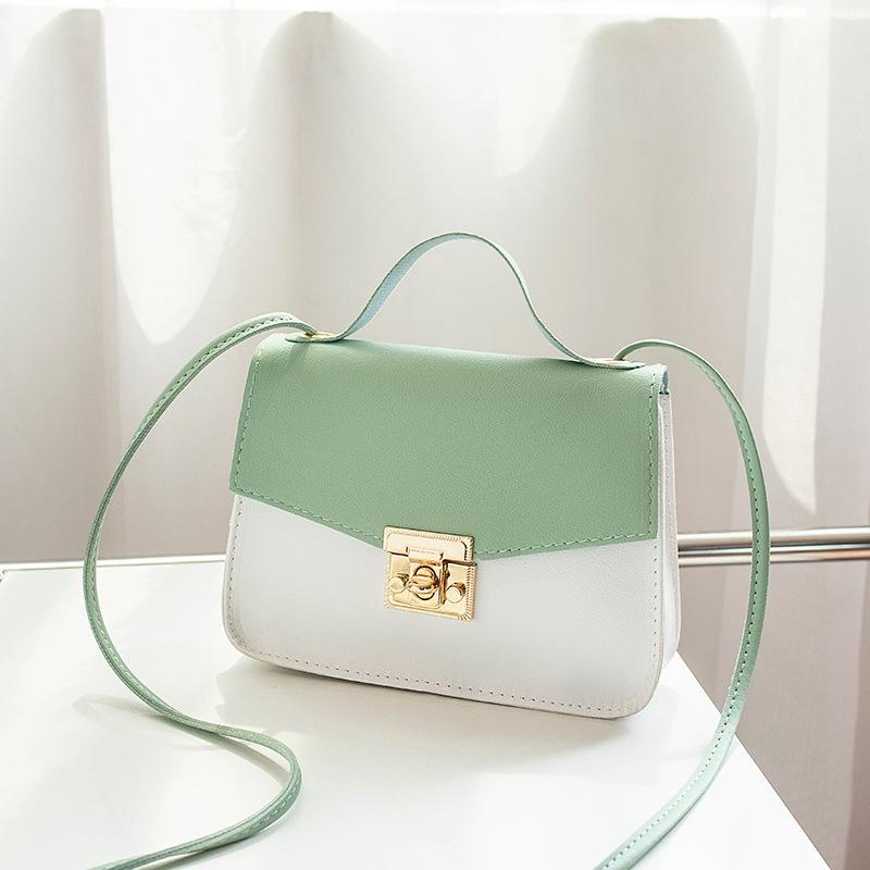 Guangzhou Women's Small Bag Summer New Product Trend Single Shoulder Oblique Span Contrasting Color Personalized Small Square Bag