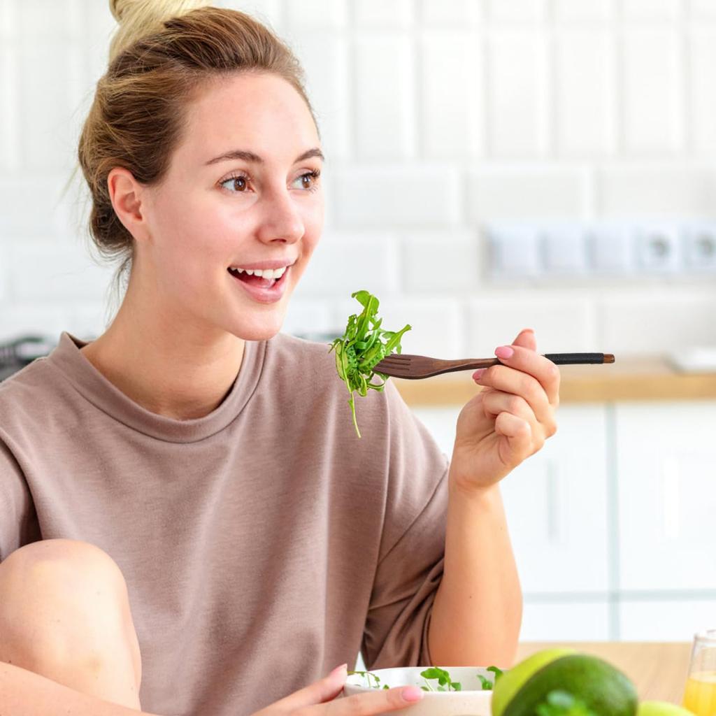 Set tacâmuri OUNONA Set lingură furculiță Lemn Adult Stil japonez Elegant Portabil Cutie de prânz Camping Set veselă Navetă Uz casnic Restaurant Cadou