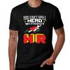You Cant Spell Hero Without Hr Tshirt Athletic Fit Sports Short Sleeve Top