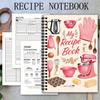 A5 Spiral Recipe Notebook: Kitchen Cooking Log Book