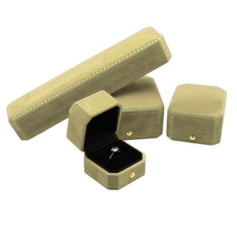 Velvets Accessory Organizer for Necklace Bracelet Ring Brooch Stylish Jewelry Storage Box Soft Lining Accessories Holder