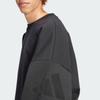 adidas Fleecegefüttertes Locker geschnittenes Rundhals-Sweatshirt Herren-Oberteile Schwarz JJ2269