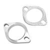 2 STÜCK 2 Loch 2,5 Zoll Auspuffflansch Verbindungsset Edelstahl Universal für Auspuff Downpipe Catback Krümmer
