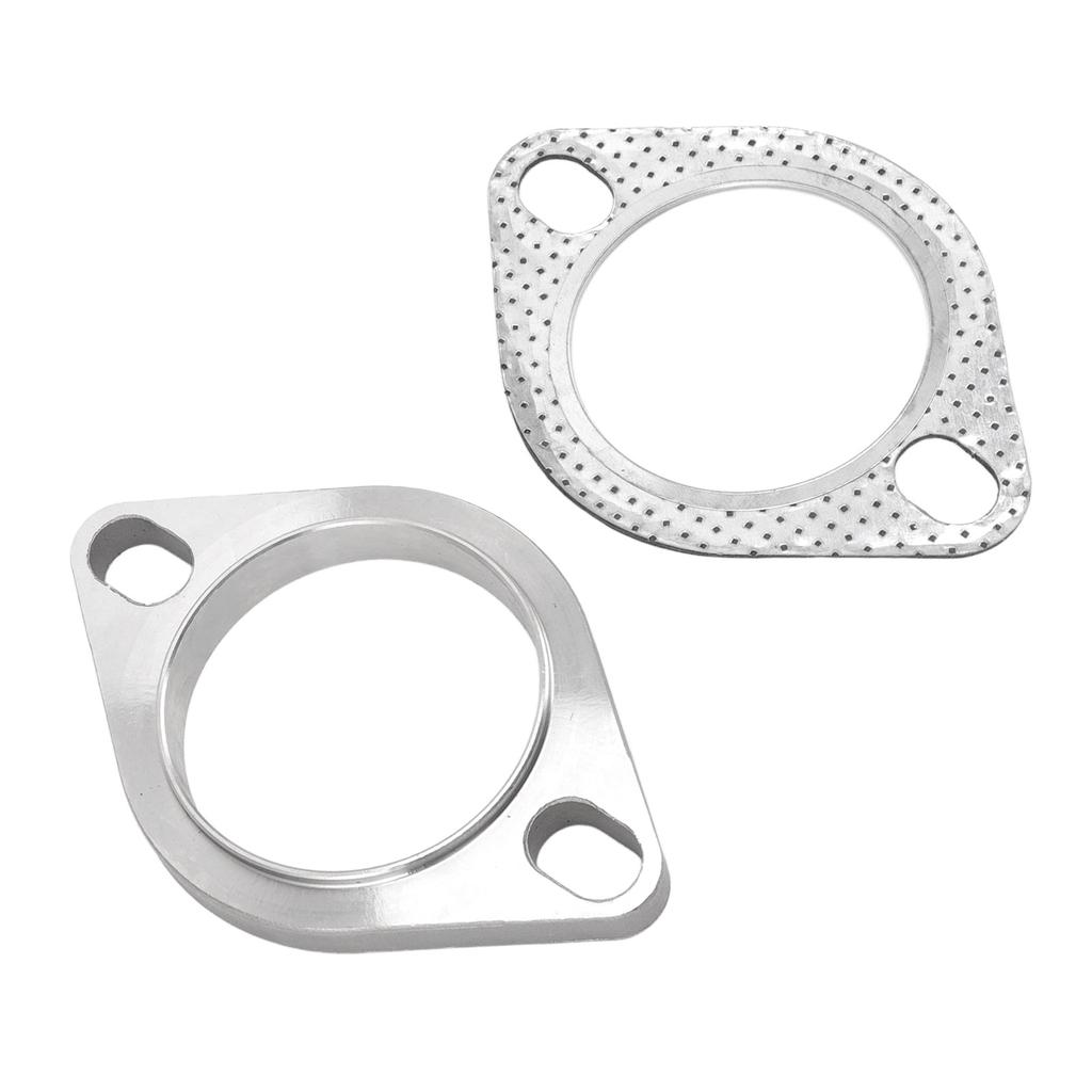 2PCS 2 Bolt 2.5in Exhaust Flange Connection Kit Stainless Steel Universal for Exhaust Downpipe Catback Headers