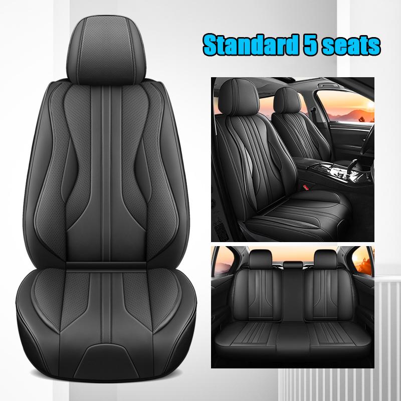 Waterproof Nappa Leather Car Seat CoversCar Seat Protectors with Headrests  Universal Auto Interior  For Lexus IS LS RC F ES 300