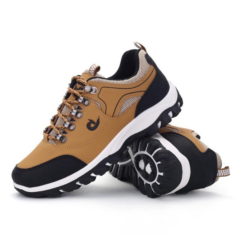 Men Is Hiking Shoes Waterproof Leather Outdoor PU Shoes Wear resistant Men Trekking Walking Hunting Tactical Sneakers Shoes