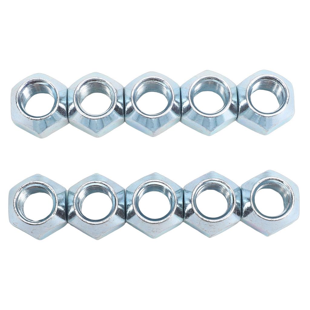 10pcs 1 2 20in Trailer Lug Nuts Zinc Plated Open End Wheel Lug Nuts for 1 2in Wheel Lug Studs RV Truck Tire Bolt 50