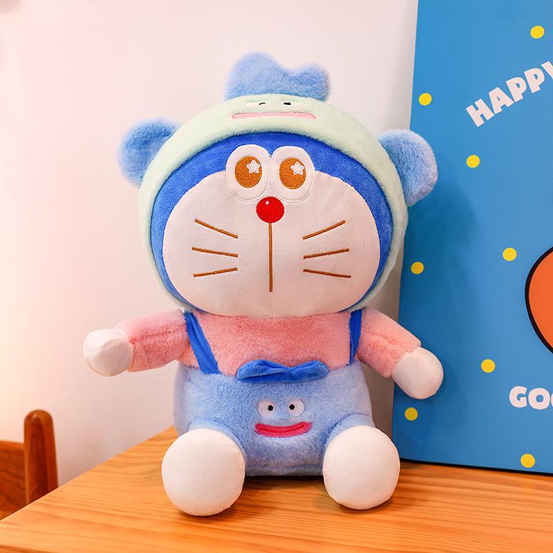 

Plush Doraemon Rabbit Toy Cartoon Stuffed Doll Room Sofa Decoration Gift Kids 25cm/9.84in синий