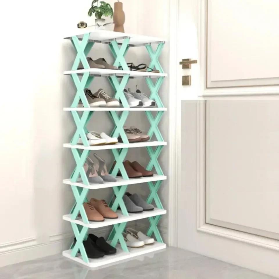 Sapateiras Organizador de Armazenamento Sapateiras Destacáveis Salva Família Casa Rack Multi Camada Simples Sapatos Prateleira Cor Gabinete