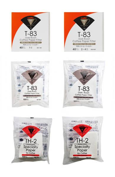 CAFEC filter - DARK white cup4 40pcs DC4-40W