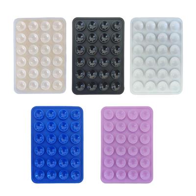 Thickened Square Suction Cup Pad For Mobile Phone Fixture Suction Cup Backed Adhesive Silicone Rubber Sucker Pad