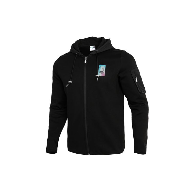 

Puma Casual Windbreaker Jacket With Hood Men Jackets Black 531445-01 M