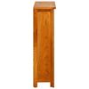 Vidaxl Libreria a 3 Ripiani, 70x22,5x82 Cm, Legno Massello di Quercia
